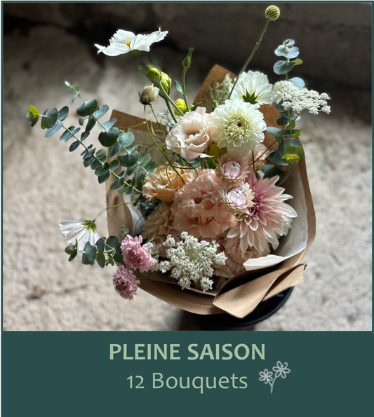 Abonnement floral: Saison Complète - 12 bouquets