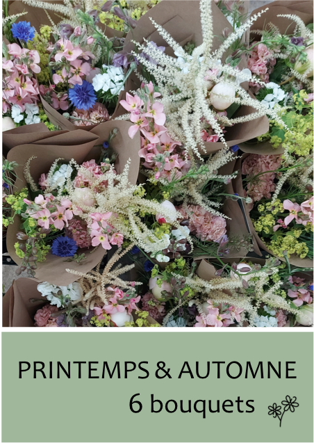 Abonnement floral: Printemps & Automne - 6 bouquets