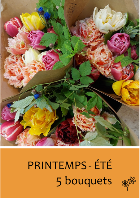 Abonnement floral: Printemps/Été - 5 bouquets